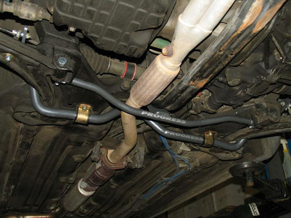 Progress Tech Sway bars dramatically improve handling. Our Sway bars minimize the body roll and keeps the tires flatter and better-connected to the pavement for more control during cornering. The more stable tire contact patches result in better handling and added driver confidence. Chassis tuning with larger and/or adjustable sway bars is an effective way to improve chassis balance and minimize the under steer so common with late model vehicles.

Our sway bars replace smaller Original Equipment sway bars a