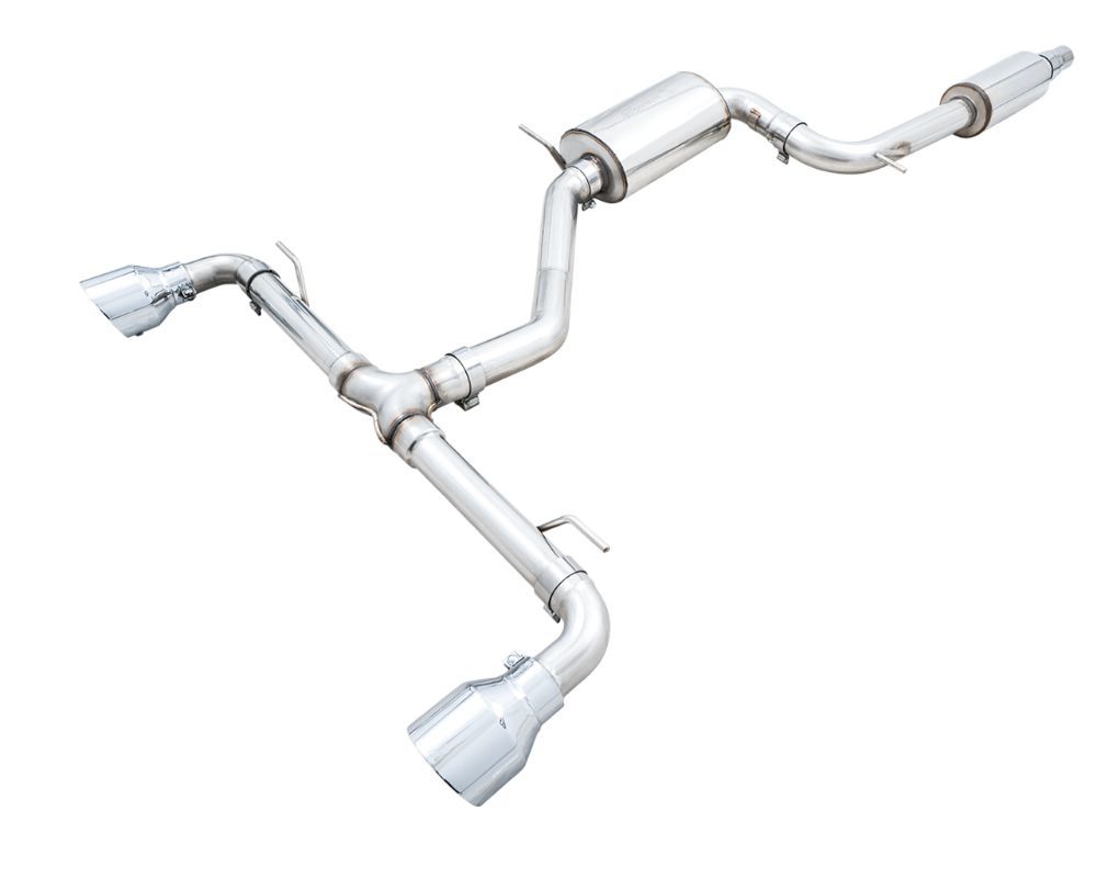 AWE 2022 VW GTI MK8 Touring Edition Exhaust - Chrome Silver Tips - eliteracefab.com