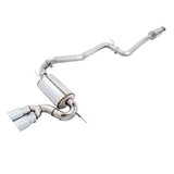 AWE Tuning Ford Focus ST Touring Edition Cat-back Exhaust - Resonated - Chrome Silver Tips