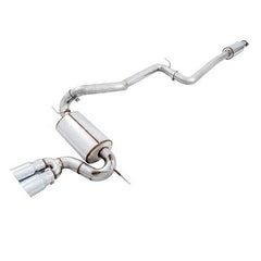 AWE Tuning Ford Focus ST Touring Edition Cat-back Exhaust - Resonated - Chrome Silver Tips - eliteracefab.com