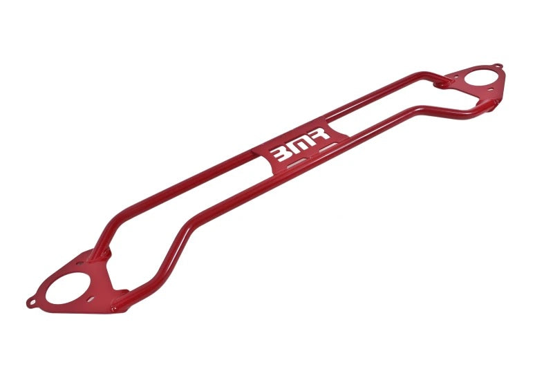 BMR FRONT STRUT TOWER BRACE TWIN TUBE RED (2016+ CAMARO) - eliteracefab.com