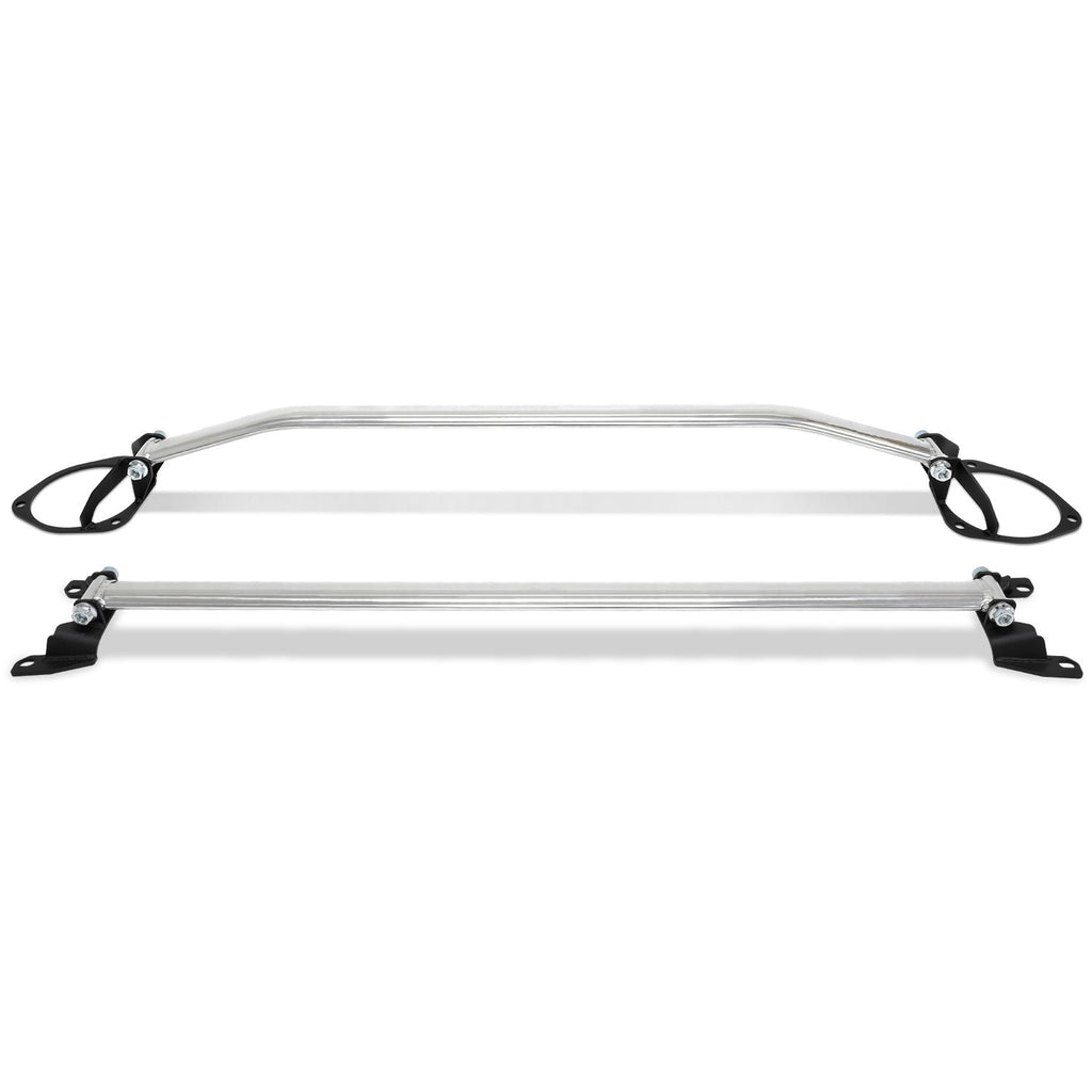 STRUT TOWER BARS - 2015+ SUBARU WRX - FRONT & REAR WITHOUT HOLES - eliteracefab.com