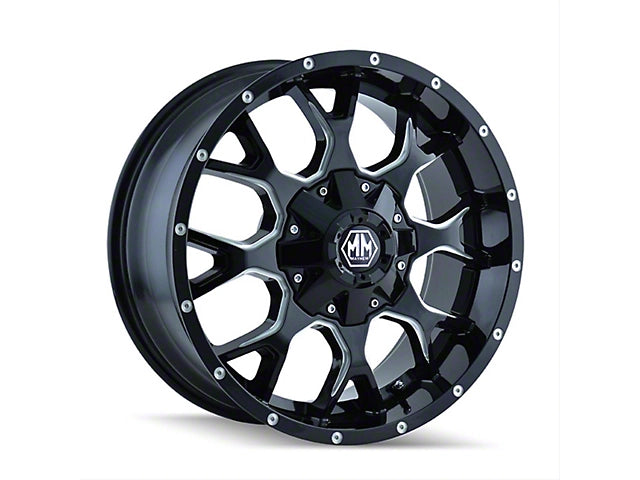 Mayhem 8304 Delta 17x9 / 6x139.7 BP / 0mm Offset / 106mm Hub Matte Black Wheel