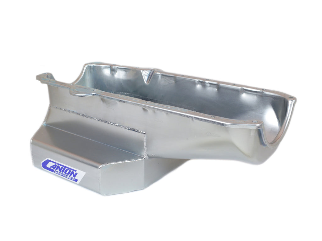 Canton 15-260 Oil Pan Small Block Chevy 12 Inch Long Sump Pre-1980 Road Race Pan - eliteracefab.com