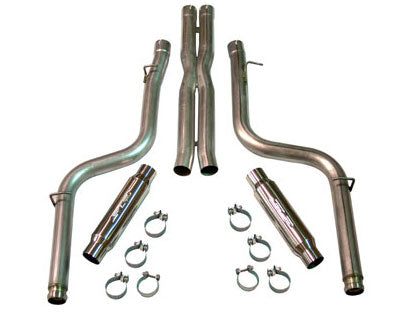 SLP 2008-2014 Dodge Challenger/Charger/Magnum/300C 6.1/6.4L LoudMouth Cat-Back Exhaust System - eliteracefab.com