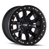 Dirty Life 9303 DT-1 17x9/5x114.3 BP/-12mm Offset/72.6mm Hub Matte Black Wheel - Beadlock