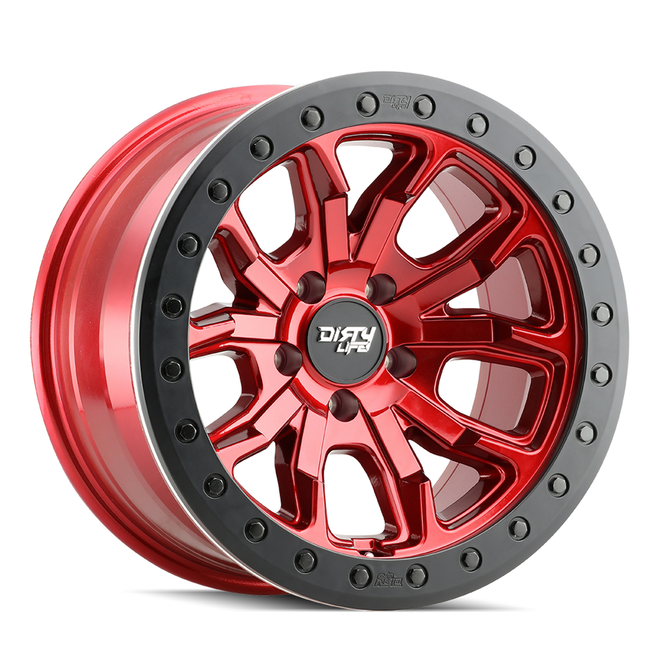 Dirty Life 9303 DT-1 17x9 / 5x127 BP / -12mm Offset / 78.1mm Hub Crimson Candy Red Wheel Dirty Life