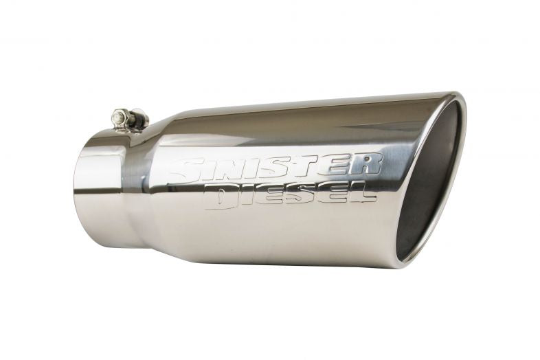 Sinister Diesel Universal Polished 304 Stainless Steel Exhaust Tip (4in to 5in) - eliteracefab.com