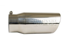 Sinister Diesel Universal Polished 304 Stainless Steel Exhaust Tip (4in to 5in) - eliteracefab.com