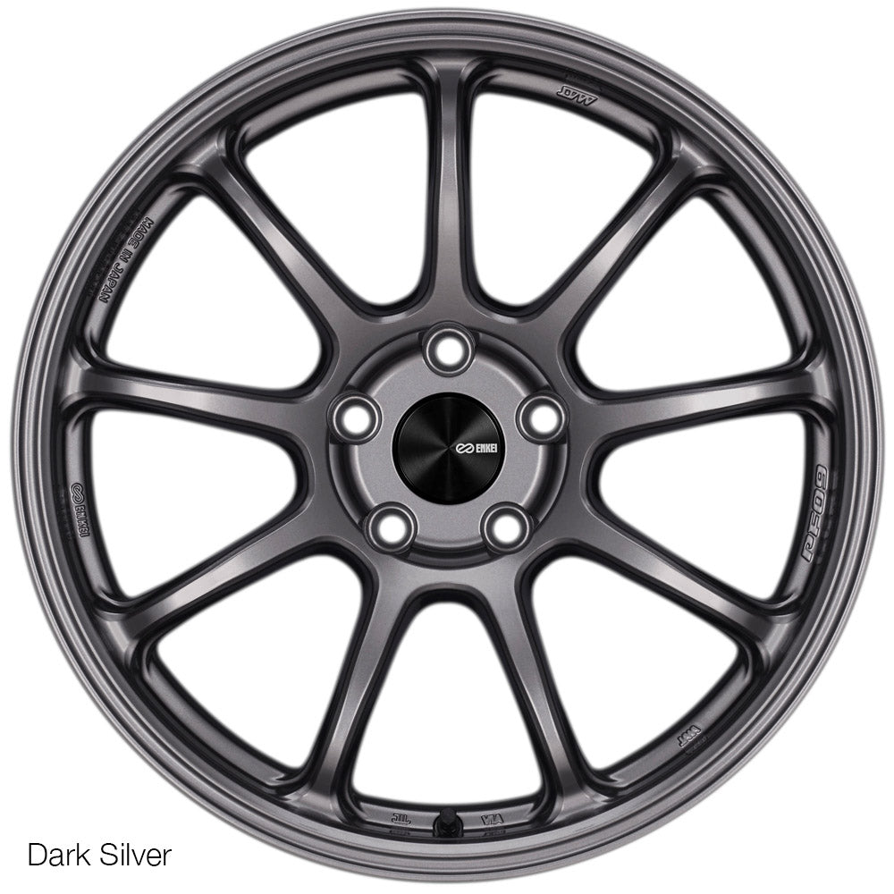 Enkei PF09 18x9.5 5x114.3 40mm Offset 75mm Bore Dark Silver Wheel