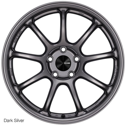 Enkei PF09 18x9.5 5x114.3 40mm Offset 75mm Bore Dark Silver Wheel