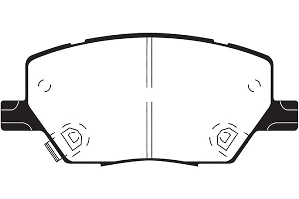 EBC 2015+ Fiat 500X 1.4L Turbo Greenstuff Front Brake Pads - eliteracefab.com