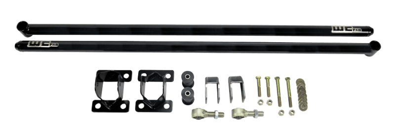 Wehrli 11-19 Duramax ECLB & CCLB 68in Traction Bar Kit - Gloss Black - eliteracefab.com