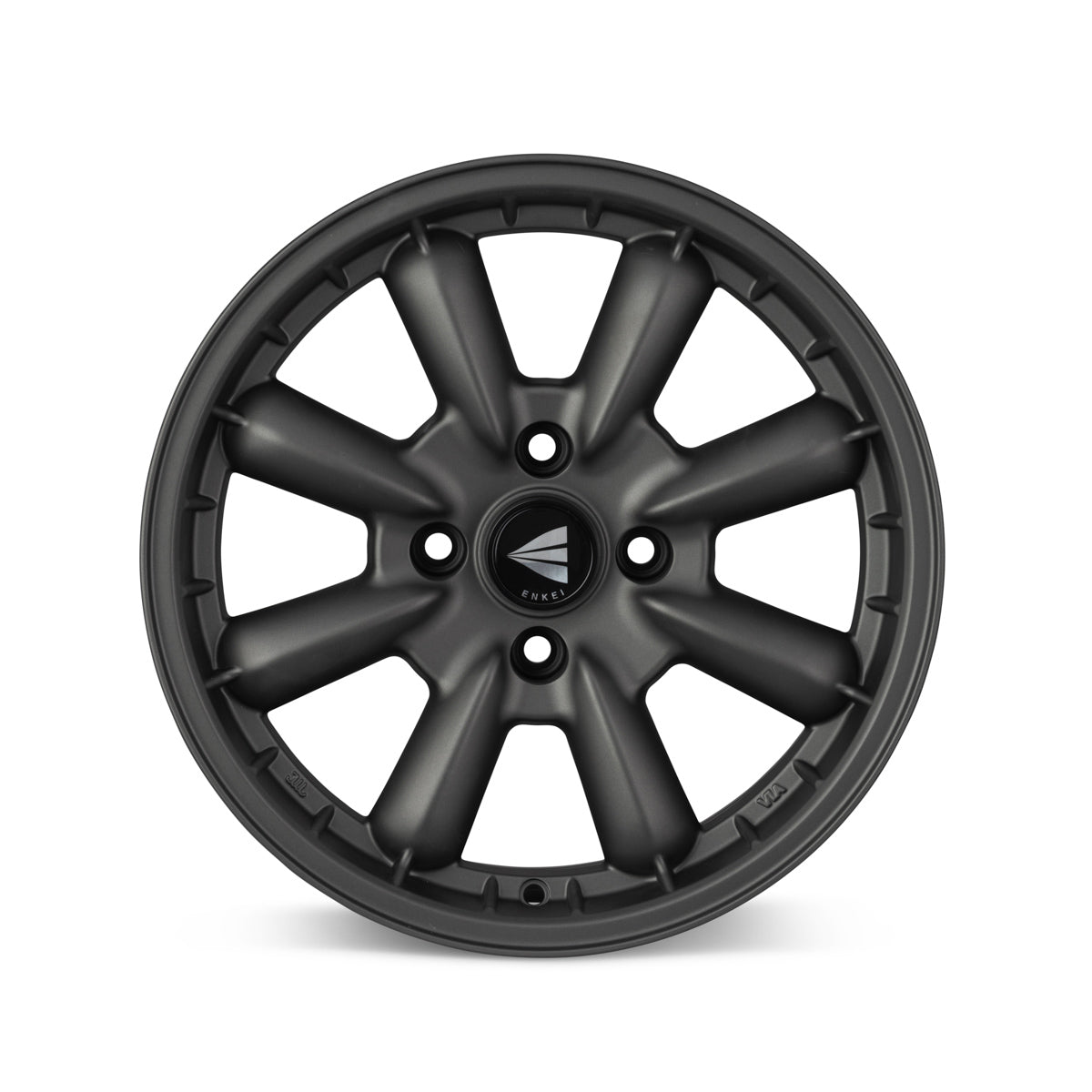 Enkei Compe 15x7 0mm Offset 4x114.3 Bolt Pattern 72.6mm Bore Dia Matte Gunmetal Wheel - eliteracefab.com