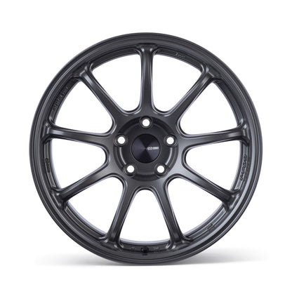 Enkei PF09 18x9.5 5x114.3 27mm Offset 75mm Bore Dark Silver Wheel