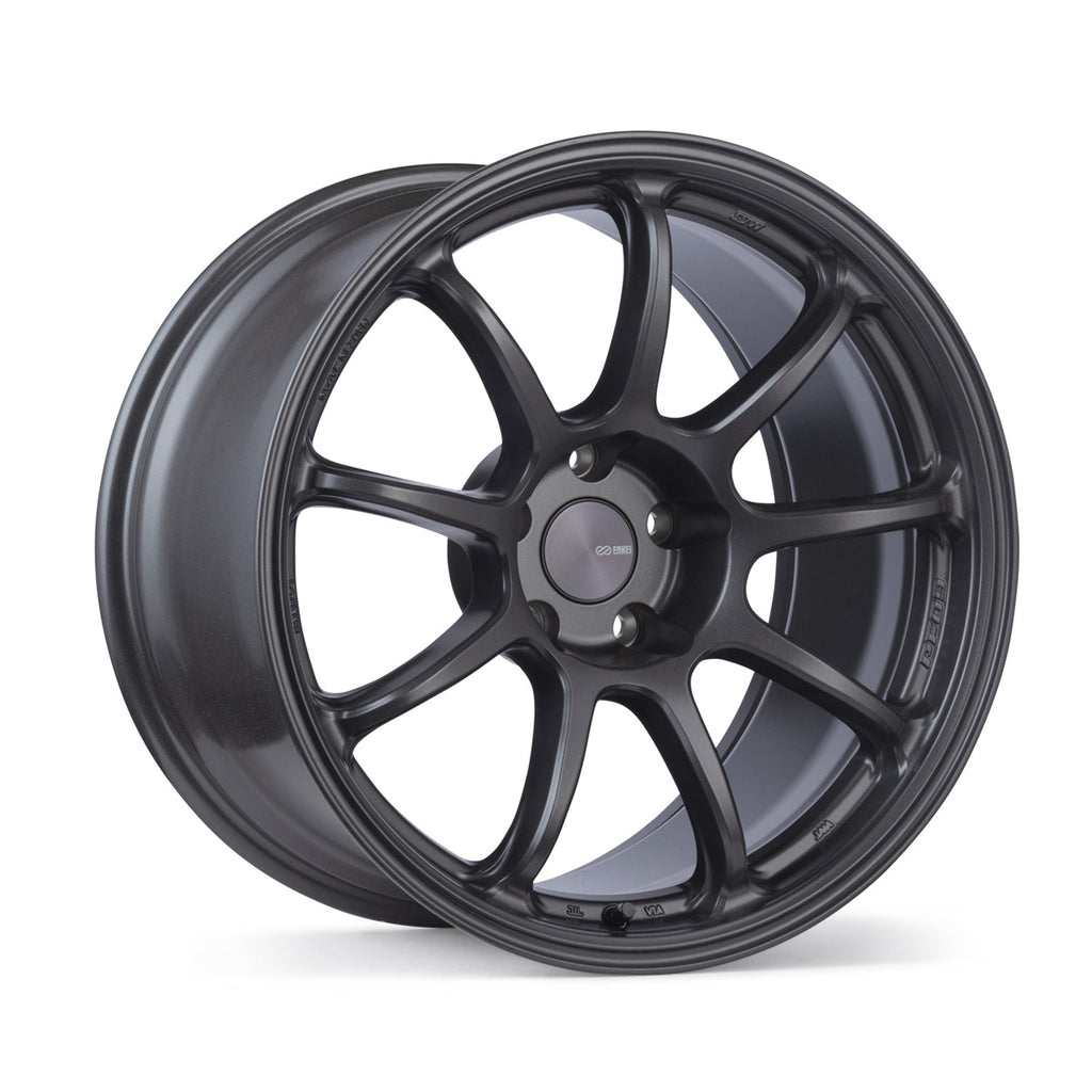 Enkei PF09 18x9 5x100 42mm Offset 75mm Bore Matte Gunmetal Wheel - eliteracefab.com