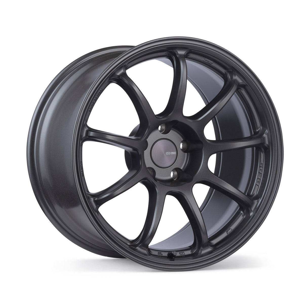 Enkei PF09 18x9.5 5x114.3 40mm Offset 75mm Bore Dark Silver Wheel