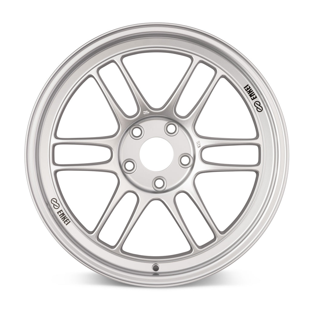 Enkei RPF1 17x8 5x114.3 45mm Offset 73mm Bore Silver Wheel 05-07 STI/06-10 Civic Si - eliteracefab.com