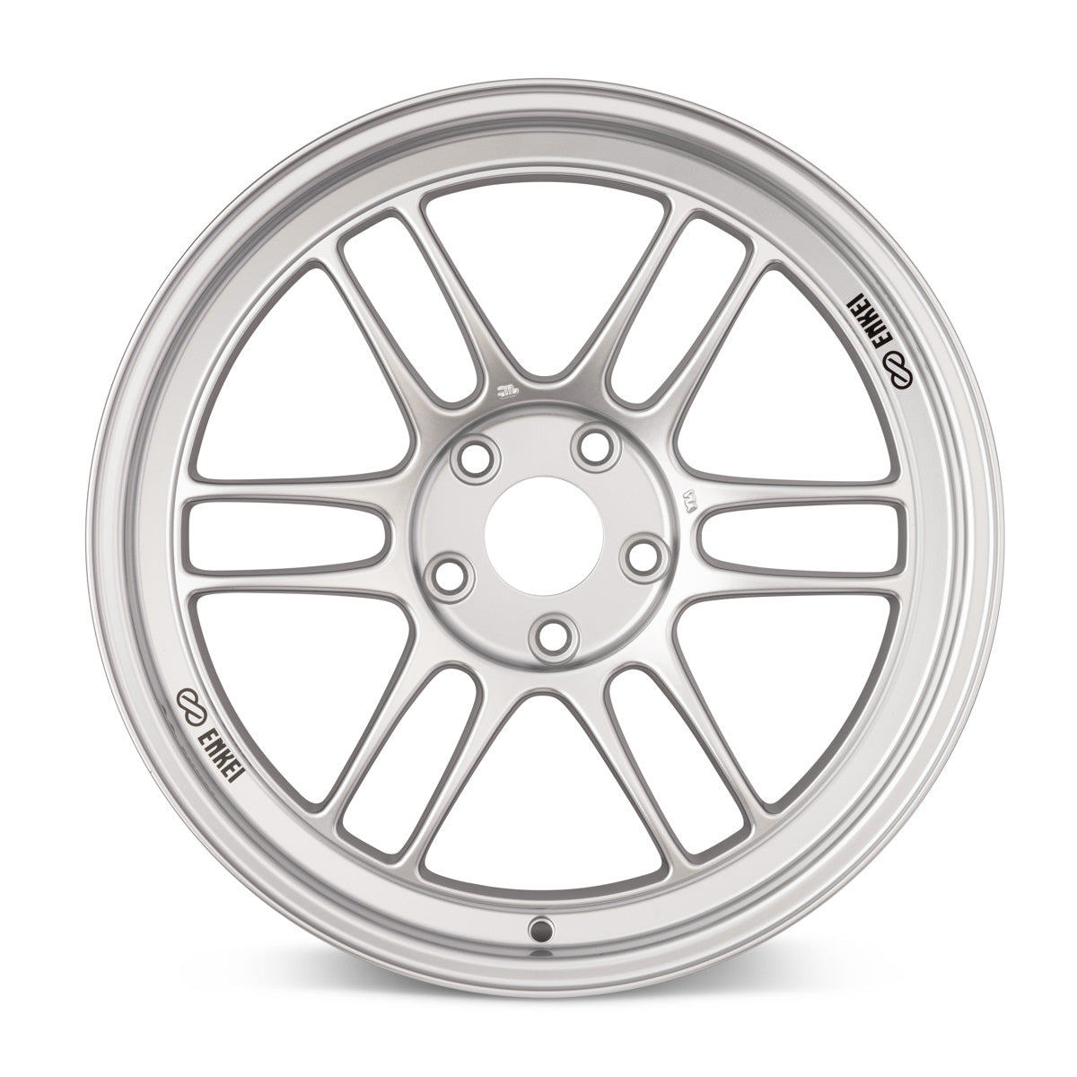 Enkei RPF1 17x8 5x100 35mm Offset 73mm Bore Silver Wheel SRT-4 - eliteracefab.com