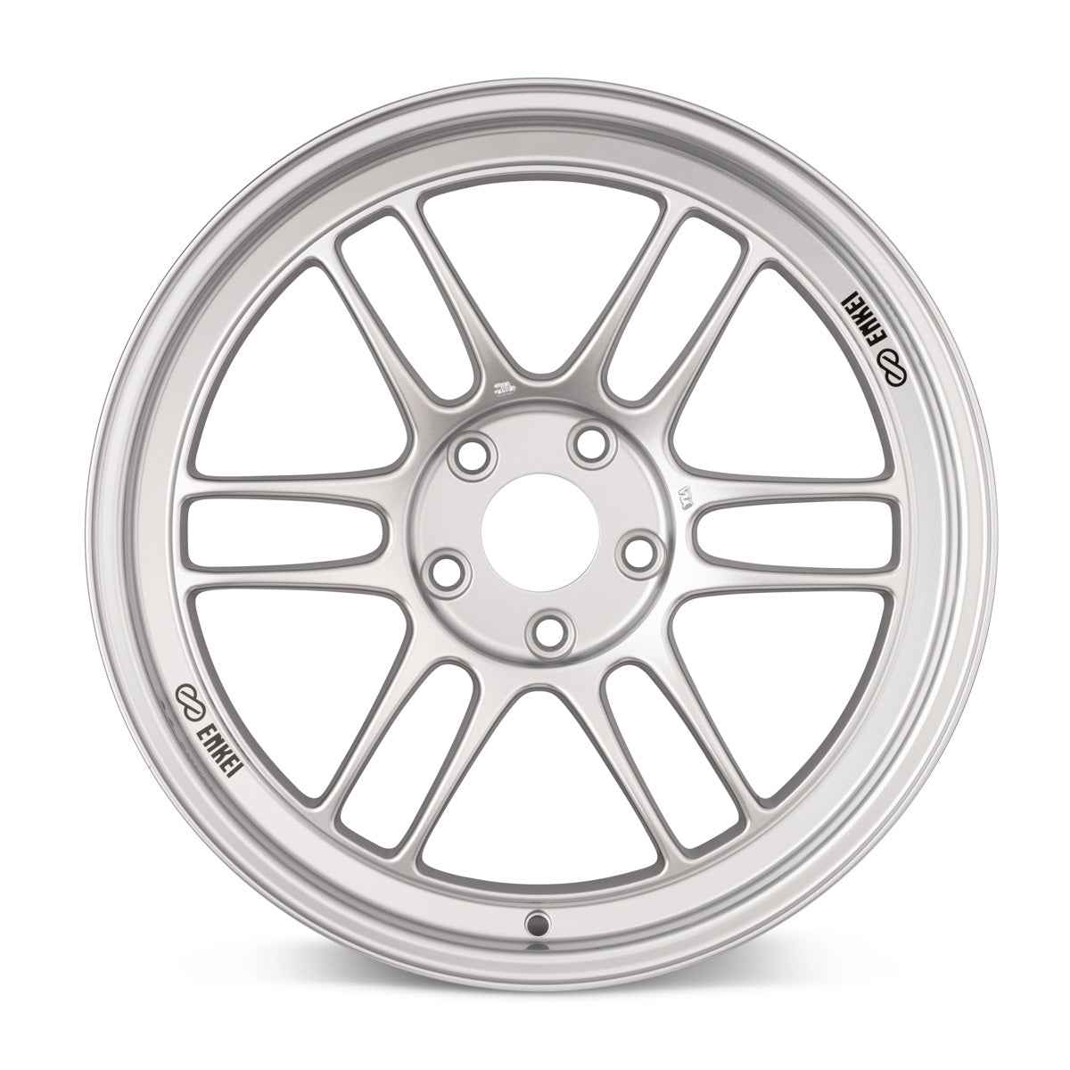 Enkei RPF1 16x7 4x100 43mm Offset 73mm Bore Silver Wheel Miata 4-Lug / 02-06 Mini / Honda & Acura - eliteracefab.com