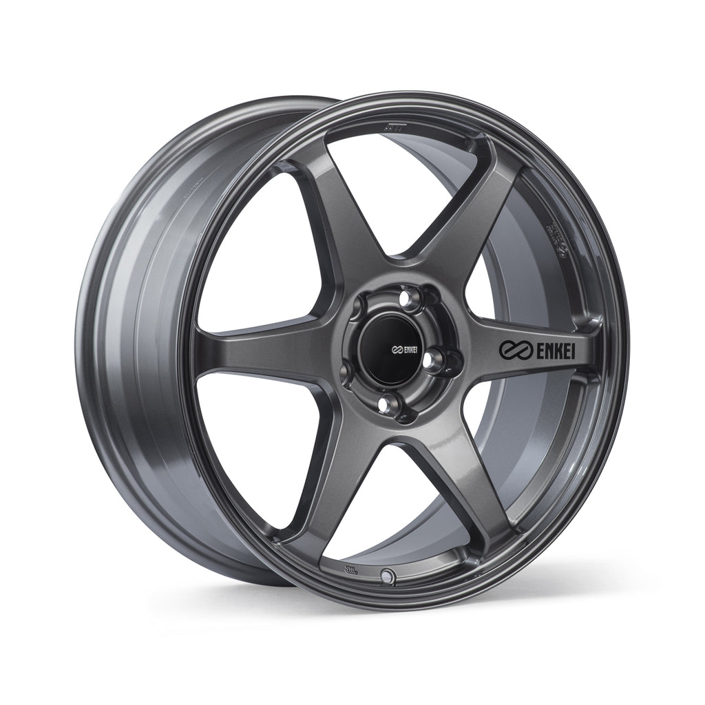 Enkei T6R 18x8 40mm Offset 5x114.3 Bolt Pattern 72.6 Bore Gloss Gunmetal Wheel - eliteracefab.com