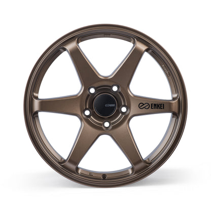 Enkei T6R 18x8.5 45mm Offset 5x100 Bolt Pattern 72.6 Bore Matte Bronze Wheel - eliteracefab.com