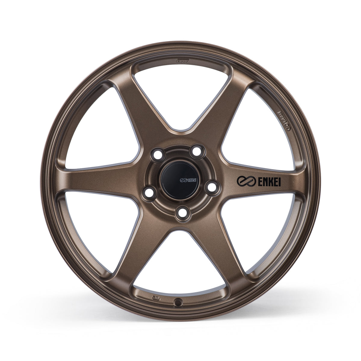 Enkei T6R 18x9.5 45mm Offset 5x100 Bolt Pattern 72.6 Bore Matte Bronze Wheel - eliteracefab.com