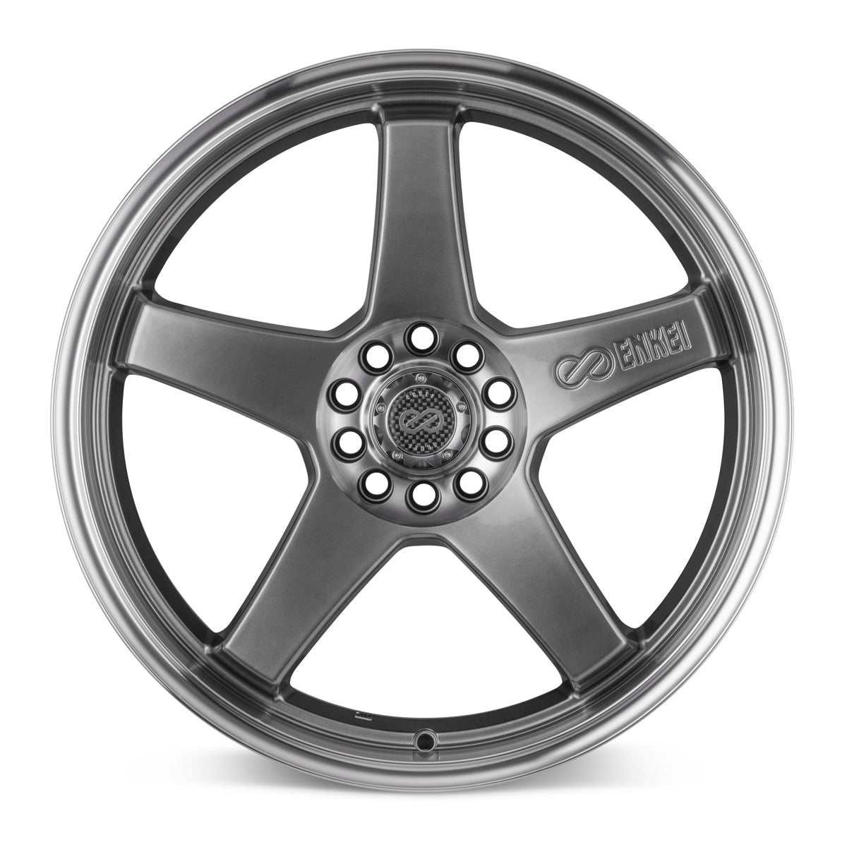 Enkei EV5 18x7.5 5x100/114.3 45mm Offset Hyper Black Wheel - eliteracefab.com