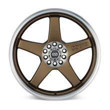 Load image into Gallery viewer, Enkei EV5 17x7 5x100/114.3 38mm Offset 72.6 Bolt DiameterMatte Bronze w/ Machined Lip Wheel - eliteracefab.com