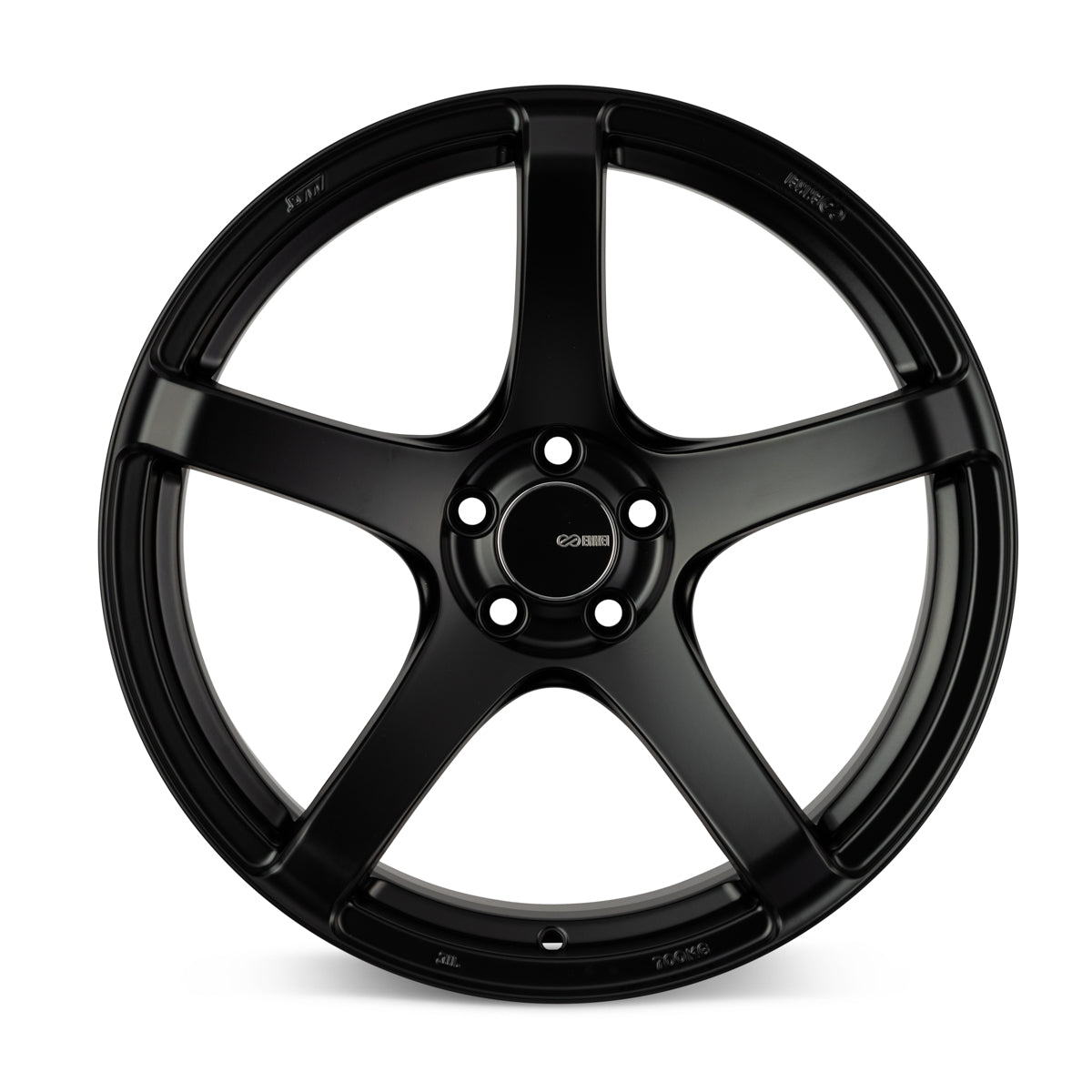 Enkei Kojin 17x8 40mm Offset 5x100 Bolt Pattern 72.6mm Bore Dia Matte Black Wheel - eliteracefab.com