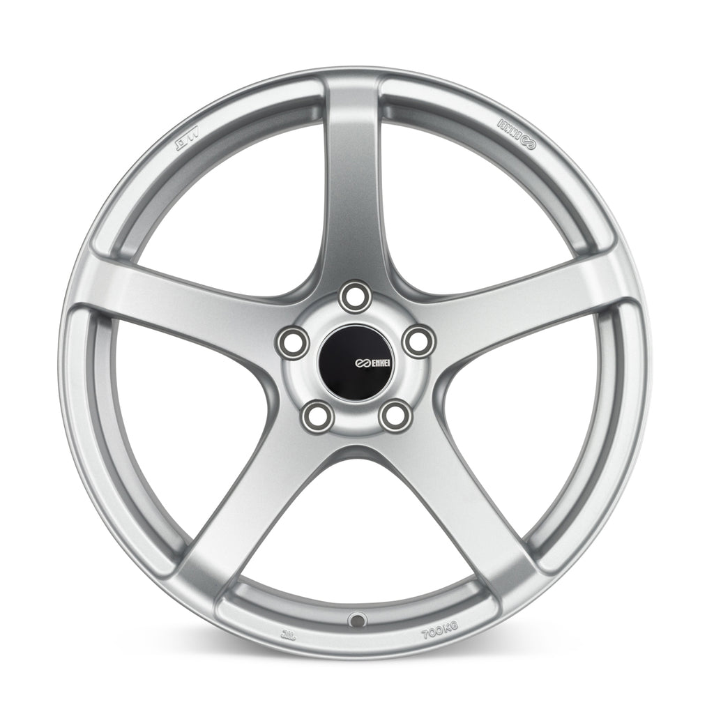 Enkei Kojin 17x9 45mm Offset 5x114.3 Bolt Pattern 72.6mm Bore Dia Matte Silver Wheel - eliteracefab.com