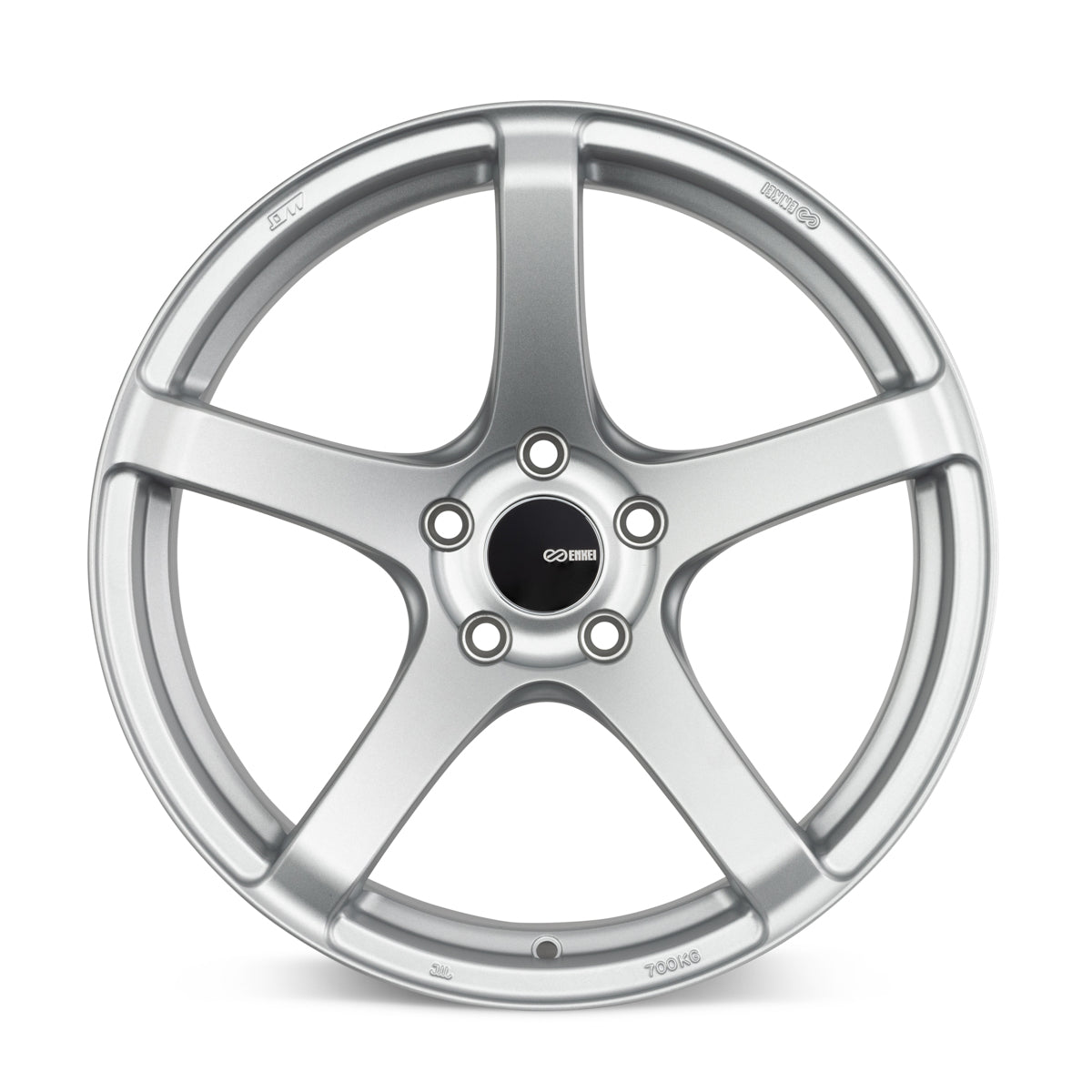 Enkei Kojin 18x9.5 30mm Offset 5x114.3 Bolt Pattern 72mm Bore Dia Matte Silver Wheel - eliteracefab.com