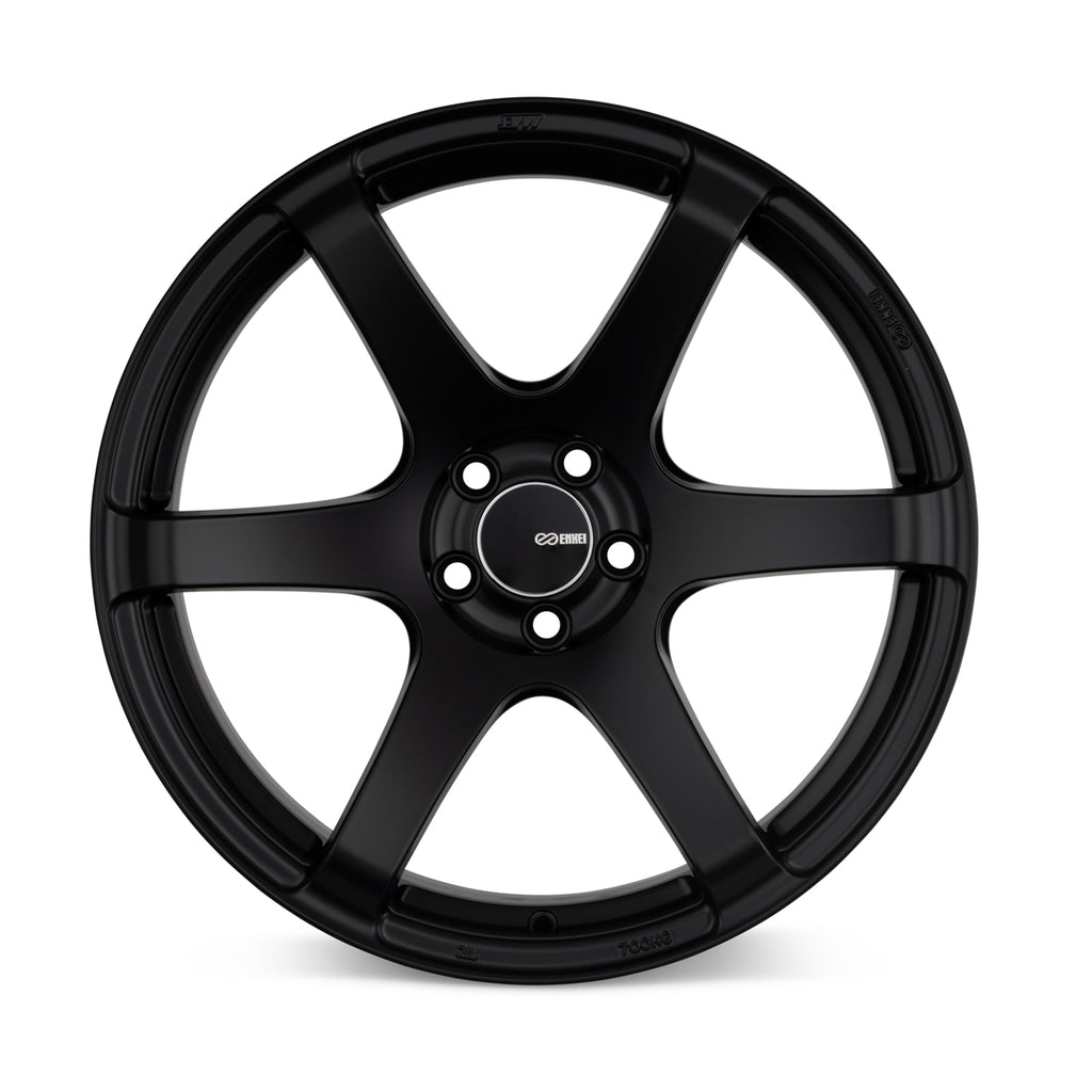 Enkei T6S 18x8.5 50mm Offset 5x114.3 Bolt Pattern 72.6 Bore Matte Black Wheel - eliteracefab.com