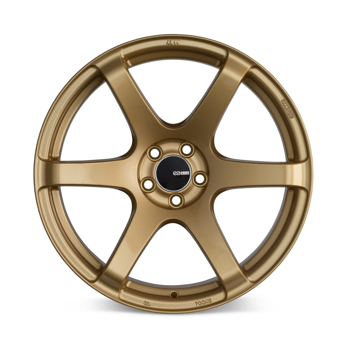 Enkei T6S 18x8 45mm Offset 5x100 Bolt Pattern 72.6 Bore Gold Wheel - eliteracefab.com