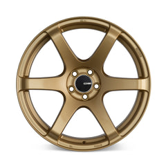 Enkei T6S 17x8 45mm Offset 5x100 Bolt Pattern 72.6 Bore Gold Wheel - eliteracefab.com