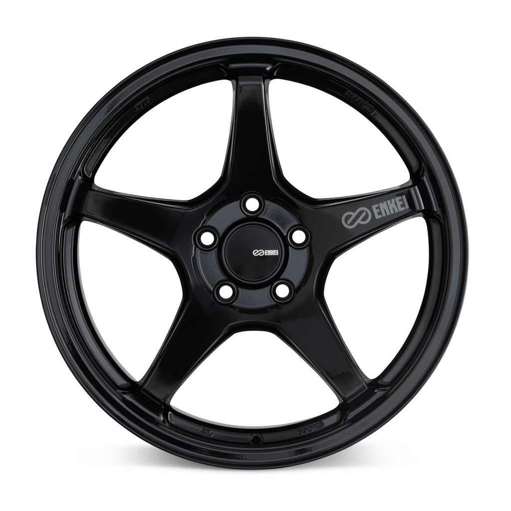 Enkei TS-5 17x8 5x114.3 40mm Offset 72.6mm Bore Gloss Black - eliteracefab.com