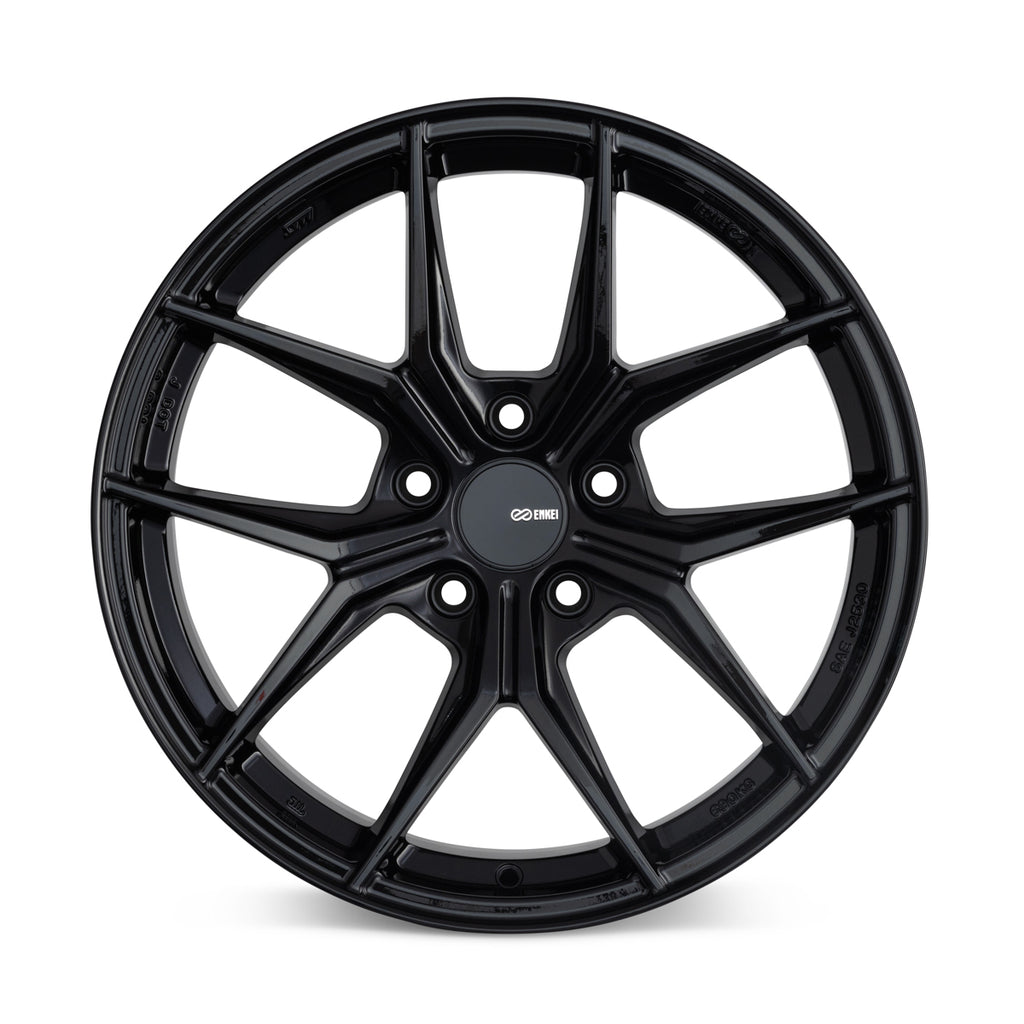 Enkei TSR-X 18x8.5 38mm Offset 5x114.3 BK 72.6mm Bore Gloss Black - eliteracefab.com