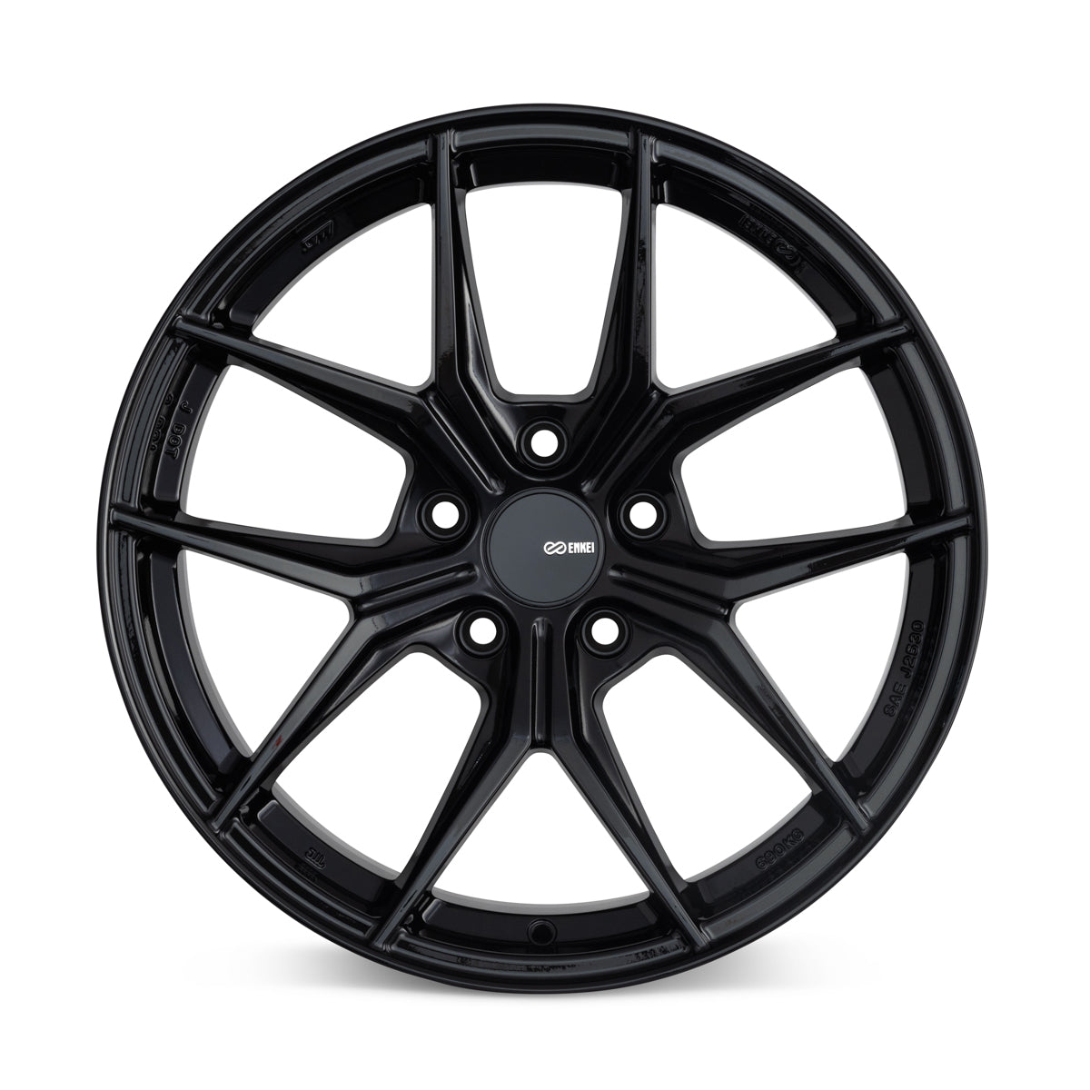 Enkei TSR-X 20x9.5 40mm Offset 5x114.3 BP Gloss Black Wheel - eliteracefab.com