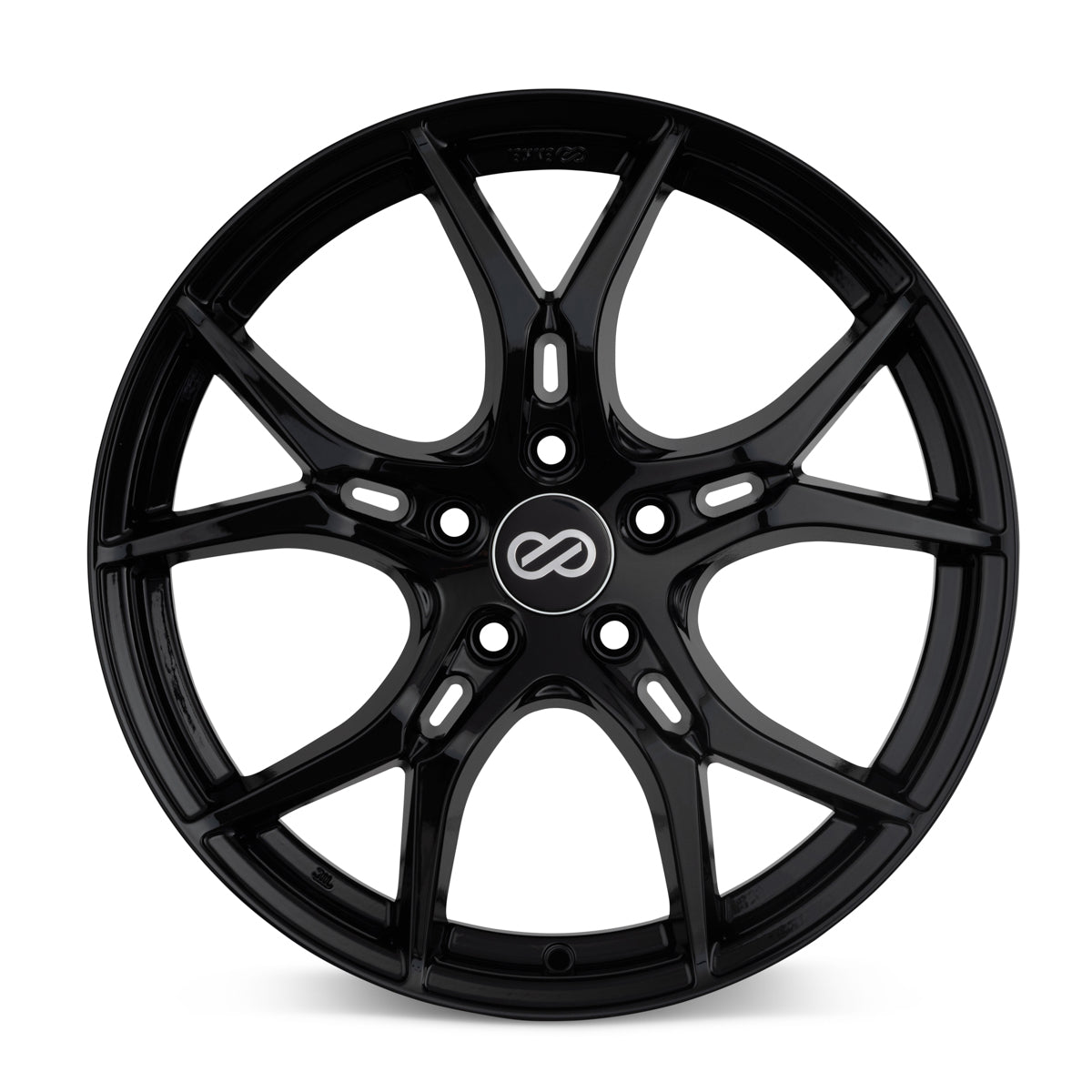 Enkei Vulcan 17X7.5 38mm Offset 5x114.3 Bolt 72.6mm Bore Gloss Black Wheel Enkei