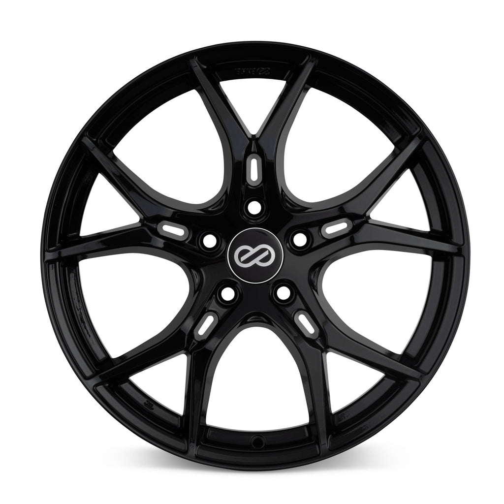 Enkei Vulcan 17X7.5 38mm Offset 5x114.3 Bolt 72.6mm Bore Gloss Black Wheel