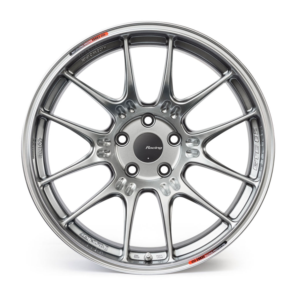 Enkei GTC02 18x10.5 5x114.3 15mm Offset 75mm Bore Hyper Silver Wheel - eliteracefab.com