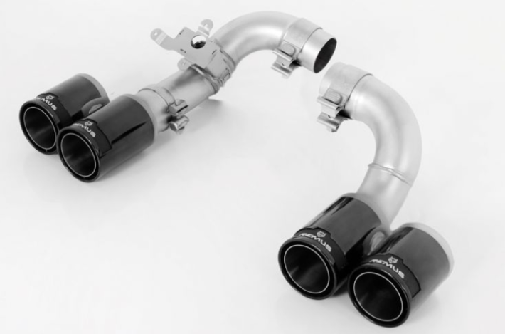 Remus BMW 3 Series F30/F31 Axle Back Exhaust w/Black Chrome Tail Pipe Set - eliteracefab.com