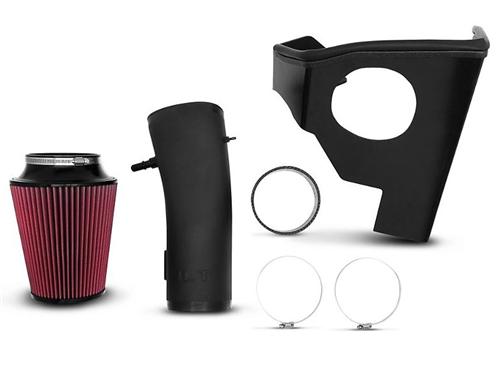 JLT 10-14 Ford Mustang GT500 Black Textured Big Air Intake Kit w/Red Filter - Tune Req - eliteracefab.com