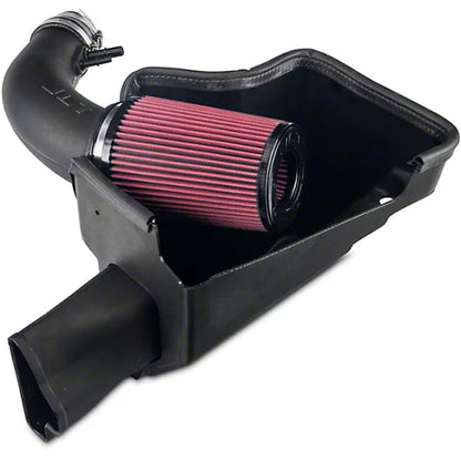 JLT 11-14 Ford Mustang V6 Black Textured Cold Air Intake Kit w/Red Filter - eliteracefab.com
