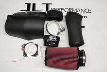 Load image into Gallery viewer, JLT 03-04 Ford Mustang Mach 1 Black Textured Ram Air Intake Kit w/Red Filter w/Shaker Hook Up - eliteracefab.com