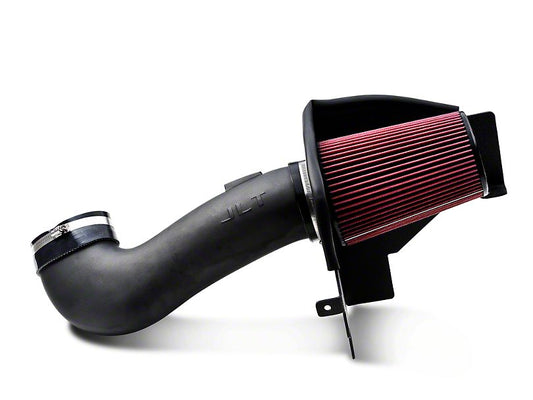 JLT 05-09 Ford Mustang GT Series 3 Black Textured Cold Air Intake Kit w/Red Filter - Tune Req - eliteracefab.com