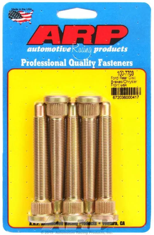 ARP Wheel Stud Kit - 1/2- 20, 3.00" Length, .625" Knurled Diameter - (5 Pack) - eliteracefab.com