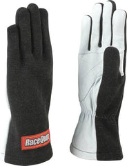 RaceQuip Black Basic Race Glove - Medium - eliteracefab.com