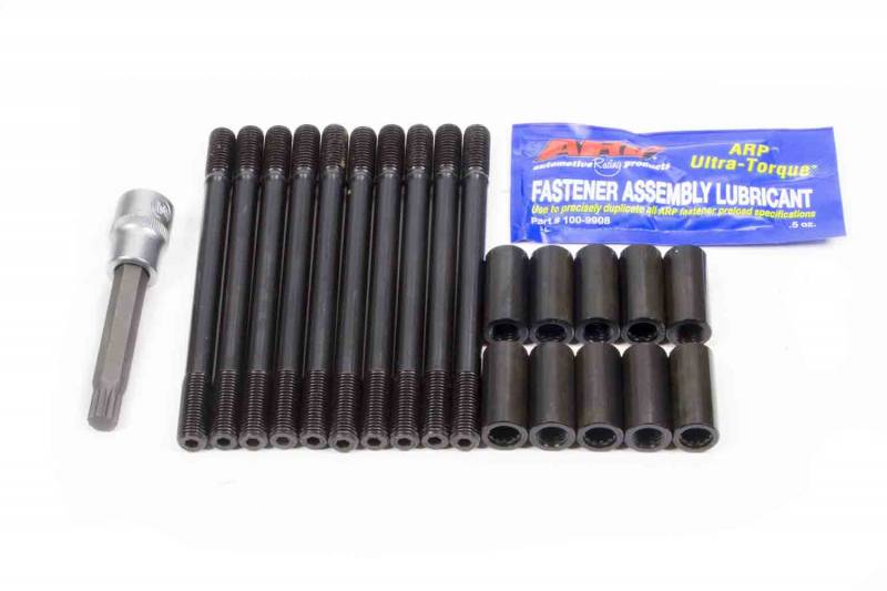 ARP Cylinder Head Stud 10 mm Studs Hex Nuts/Install Tool/Washers Included ARP2000 - Black Oxide - eliteracefab.com