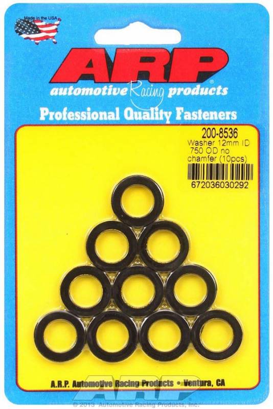 ARP Black Washers - 12mm ID x 3/4 OD (10) ARP